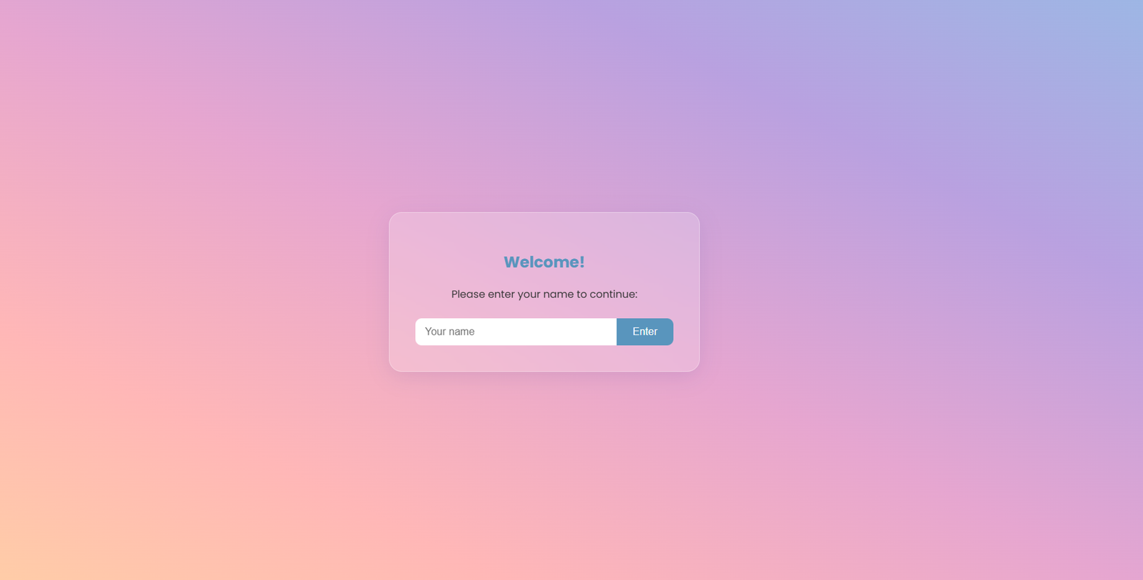Screenshot of the Login Screen